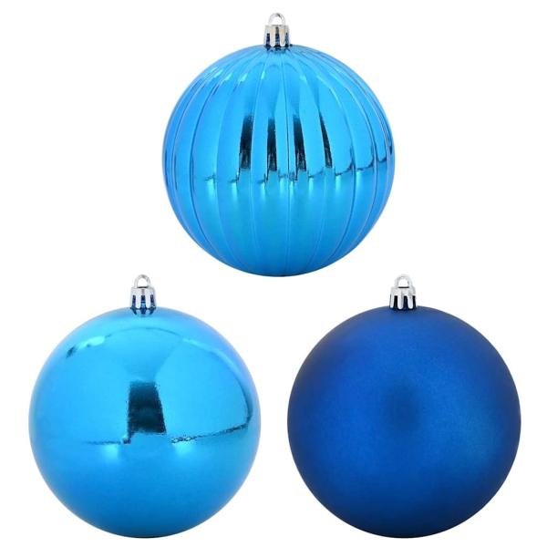 Weihnachtskugel-Set 9 pcs Blau