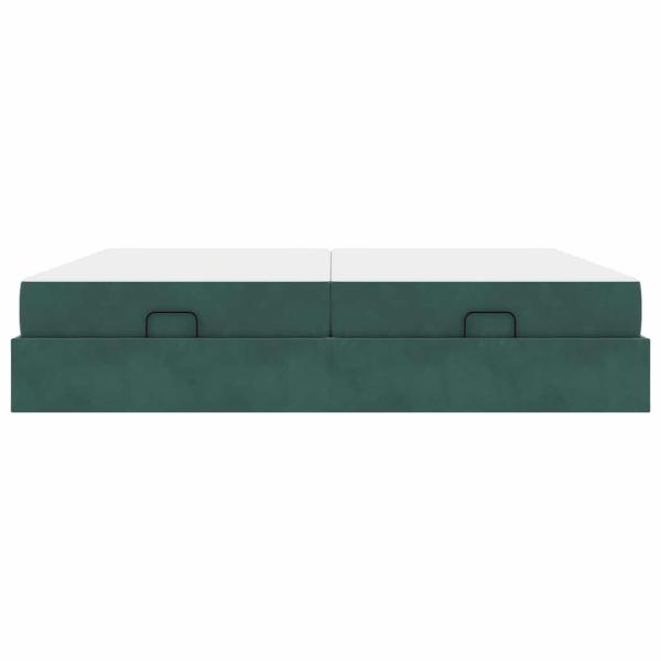 Bettgestell Dunkelgrün 200 x 200 cm Samt