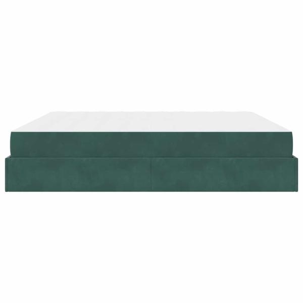 Bettgestell Dunkelgrün 200 x 200 cm Samt