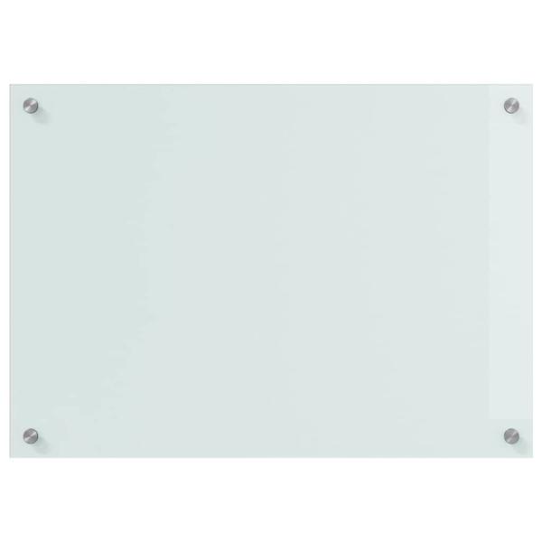 Küchenrückwand Weiß 70 x 50 x 0,8 cm Gehärtetes Glas