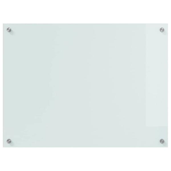 ARDEBO.de - Küchenrückwand Weiß 80 x 60 x 0.8 cm Gehärtetes Glas