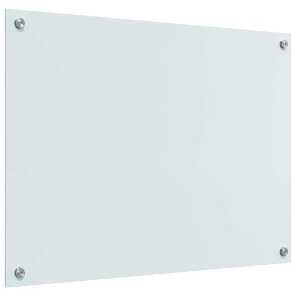 Küchenrückwand Weiß 80 x 60 x 0.8 cm Gehärtetes Glas