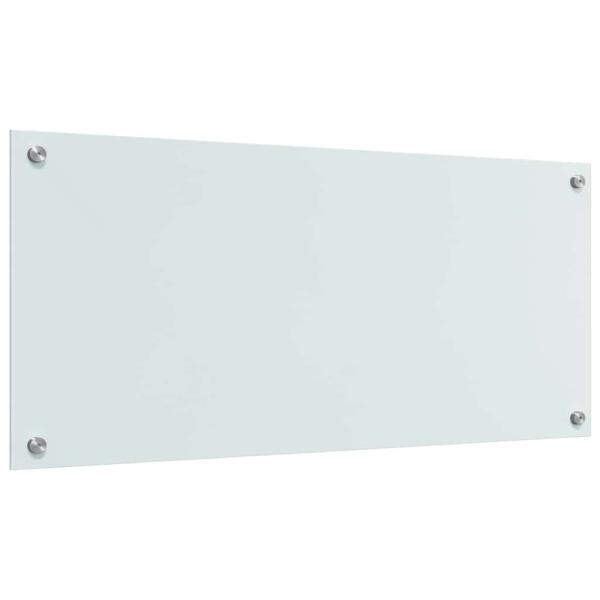 Küchenrückwand Weiß 90 x 40 x 0,8 cm Gehärtetes Glas