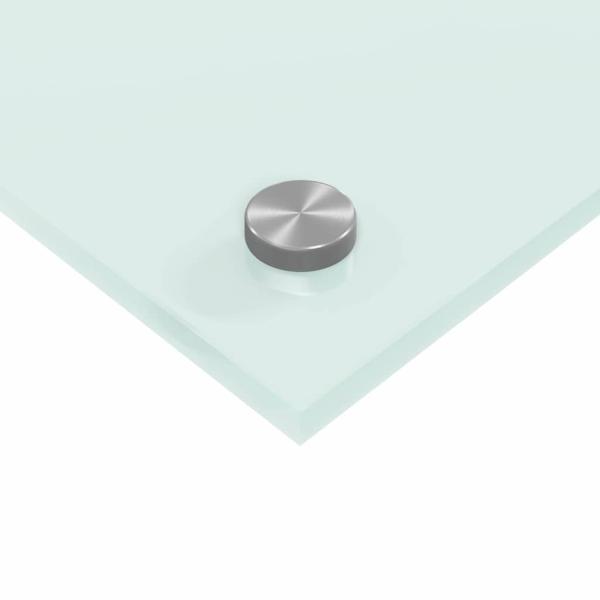 Küchenrückwand Weiß 90 x 40 x 0,8 cm Gehärtetes Glas
