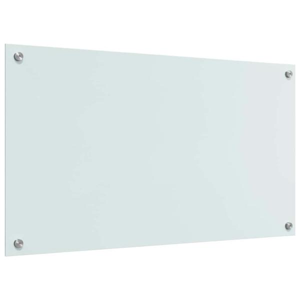 Küchenrückwand Weiß 90 x 50 x 0.8 cm Gehärtetes Glas