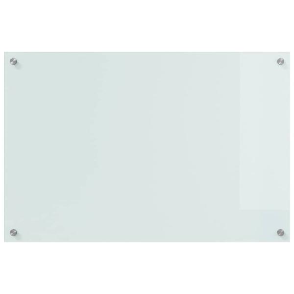 Küchenrückwand Weiß 90 x 60 x 0.8 cm Gehärtetes Glas