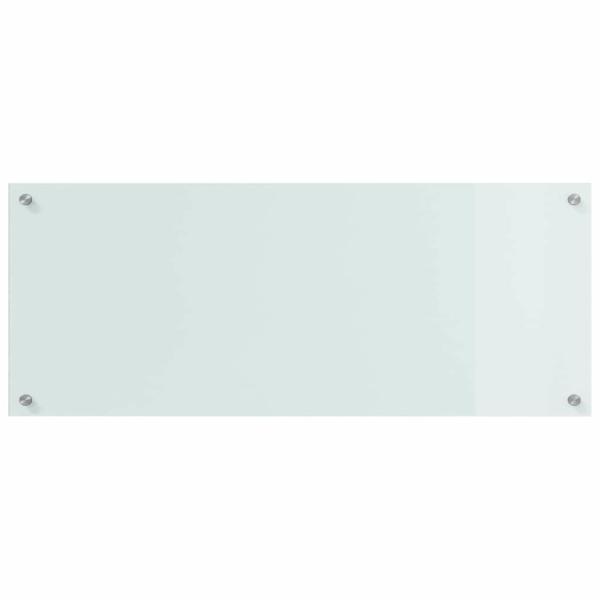 Küchenrückwand Weiß 100 x 40 x 0,8 cm Gehärtetes Glas