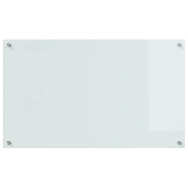 Küchenrückwand Weiß 100 x 60 x 0,8 cm Gehärtetes Glas