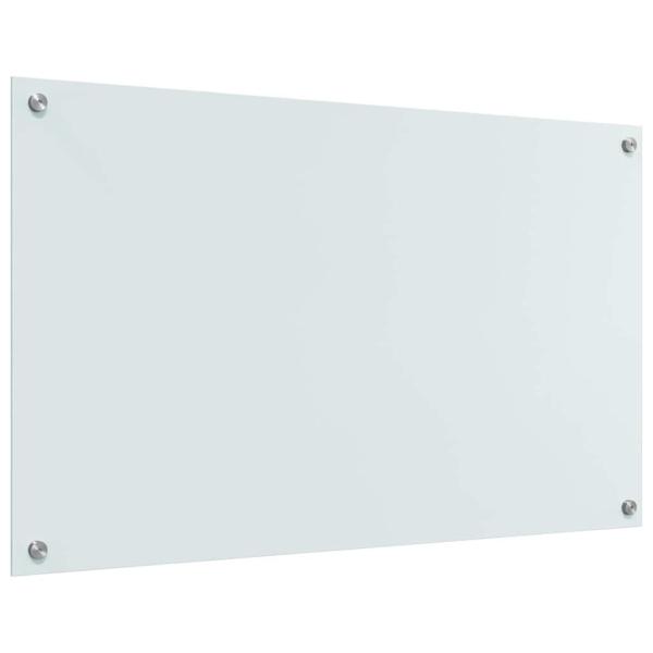 Küchenrückwand Weiß 100 x 60 x 0,8 cm Gehärtetes Glas