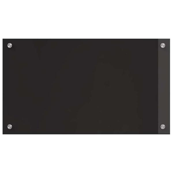 Küchenrückwand Schwarz 70 x 40 x 0.8 cm Gehärtetes Glas