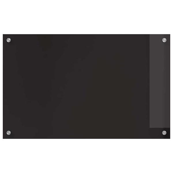 Küchenrückwand Schwarz 80 x 50 x 0.8 cm Gehärtetes Glas