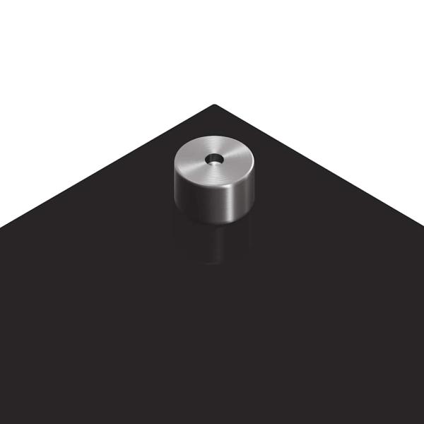 Küchenrückwand Schwarz 80 x 50 x 0.8 cm Gehärtetes Glas
