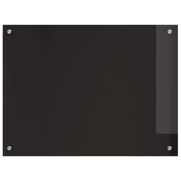 Küchenrückwand Schwarz 80 x 60 x 0.8 cm Gehärtetes Glas