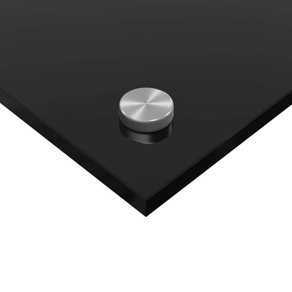 Küchenrückwand Schwarz 90 x 40 x 0,8 cm Gehärtetes Glas