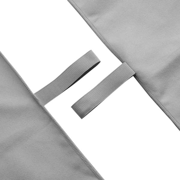 Sporthandtücher 2 stk. Dunkelgrau 200 x 100 cm