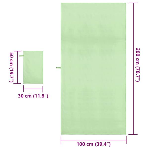 Sporthandtuch Set Sonstiges Grün Stoff