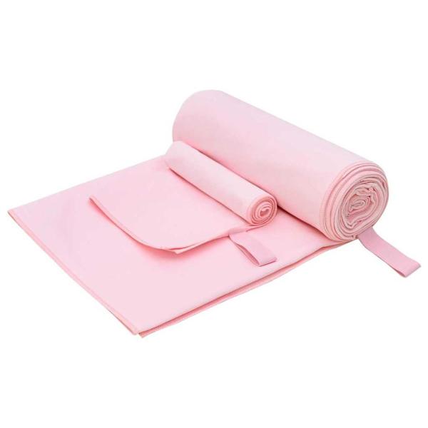 ARDEBO.de - Sporthandtuch Set Sonstiges Rosa Stoff