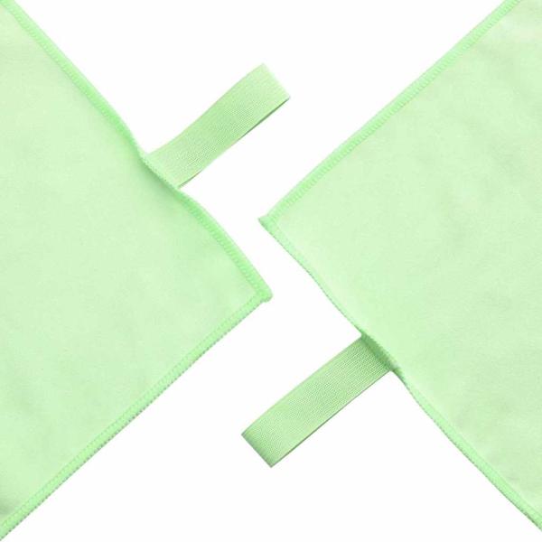 Sporthandtuch Set 3 pcs Grün Polyester und Polyamid