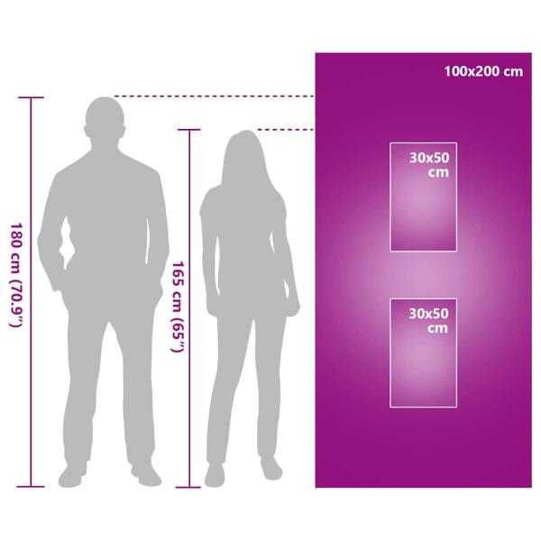 Sporthandtuch Set 3 pcs Grün Polyester und Polyamid