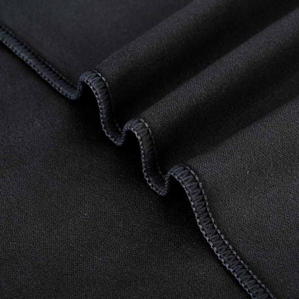 Außenstuhl Handtücher 2 pcs Schwarz 130 x 60 cm