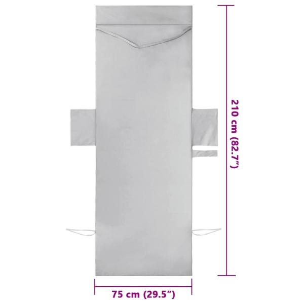 Sonnenliege-Tücher 2 pcs Grau 210 x 75 cm