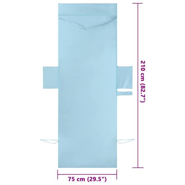 Sonnenliege-Tücher 2 pcs Blau 210 x 75 cm