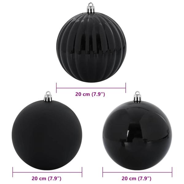 Weihnachtskugel-Set 4 pcs Schwarz