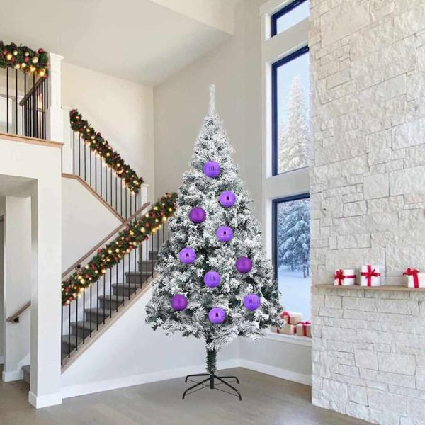 ARDEBO.de - Weihnachtskugel-Set 4 pcs Lila