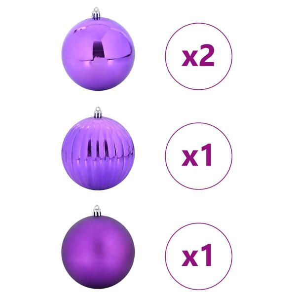 Weihnachtskugel-Set 4 pcs Lila