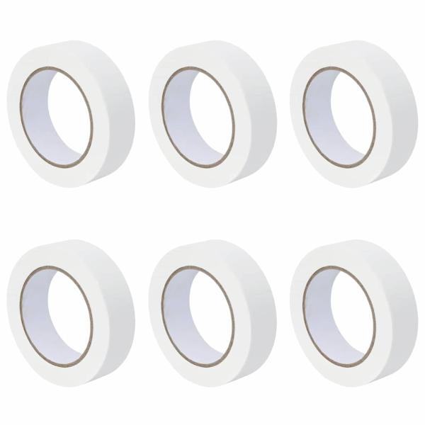Malerklebebänder 6 pcs Weiß 30 mm x 50 m Papier