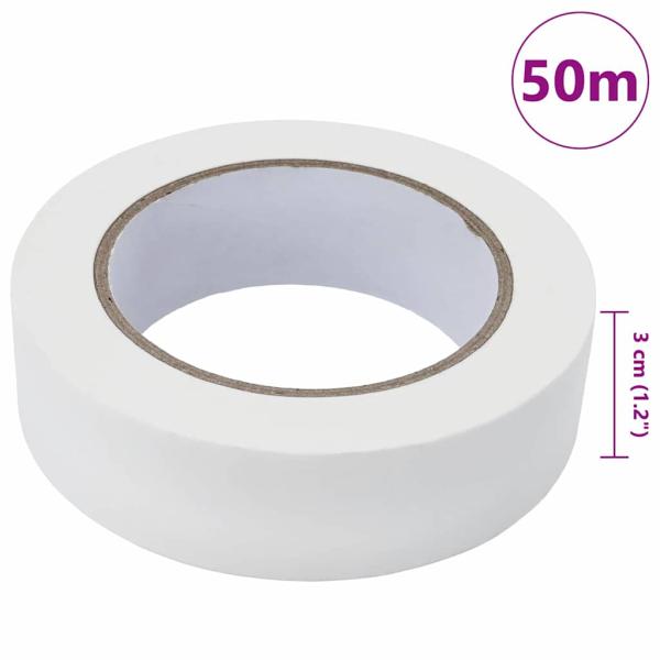 Malerklebebänder 6 pcs Weiß 30 mm x 50 m Papier
