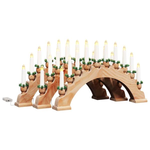 Weihnachtskerzenbogen mit 10 LED Kerzen 3 pcs Braun