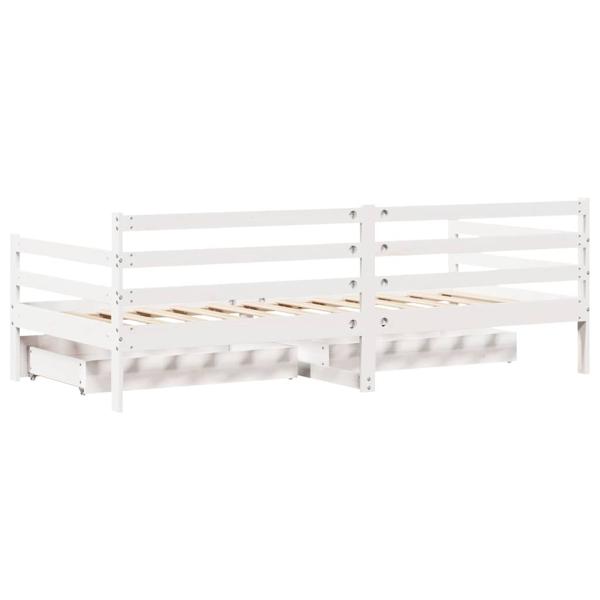 Tagesbett mit Schubladen 80x200 cm Massivholz Kiefer