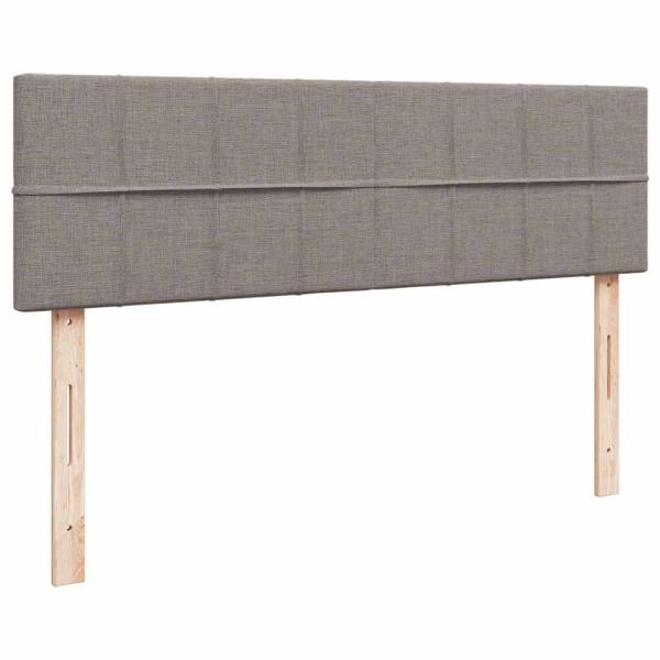 Ottoman-Bett mit Matratzen Taupe 160x200 cm Stoff