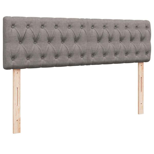 Ottoman-Bett mit Matratzen Taupe 160x200 cm Stoff