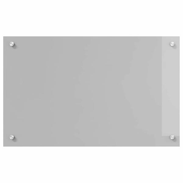 Küchenrückwand 2 pcs Hellgrau 80 x 50 cm Gehärtetes Glas
