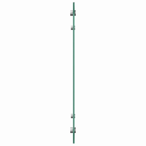 Küchenrückwand 2 pcs Hellgrau 80 x 50 cm Gehärtetes Glas