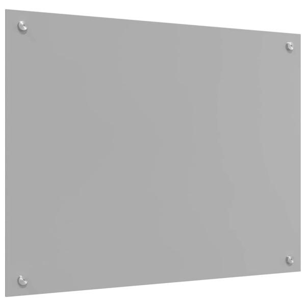 Küchenrückwand 2 pcs Hellgrau 80 x 50 cm Gehärtetes Glas