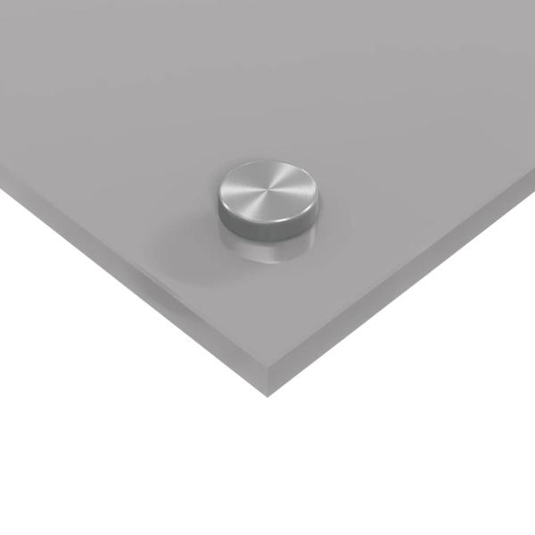 Küchenrückwand 2 pcs Hellgrau 80 x 50 cm Gehärtetes Glas