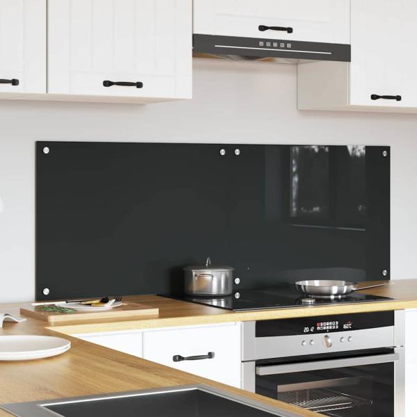 Küchenrückwand 2 pcs Dunkelgrau 70 x 50 cm Gehärtetes Glas