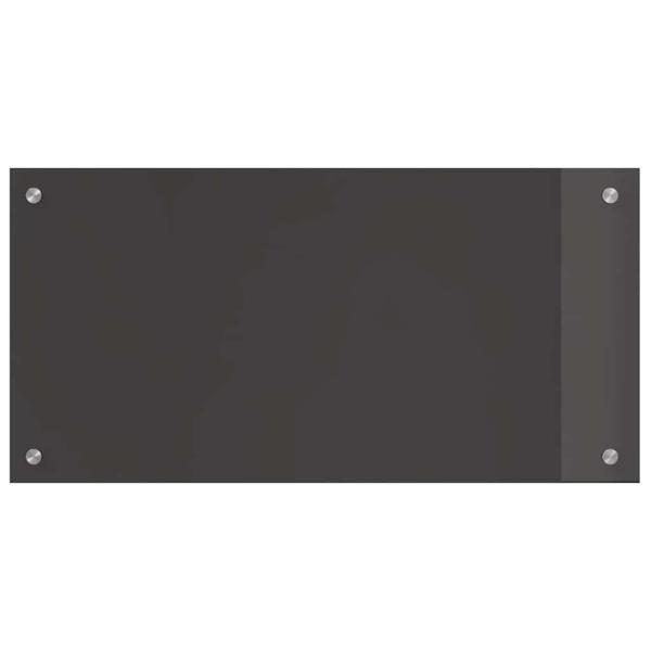 Küchenrückwand 2 pcs Dunkelgrau 80 x 40 cm Gehärtetes Glas