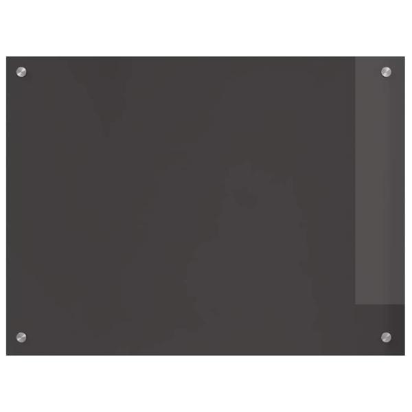 Küchenrückwand 2 pcs Dunkelgrau 80 x 60 cm Gehärtetes Glas