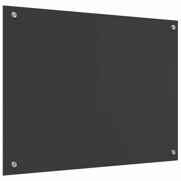 Küchenrückwand 2 pcs Dunkelgrau 80 x 60 cm Gehärtetes Glas