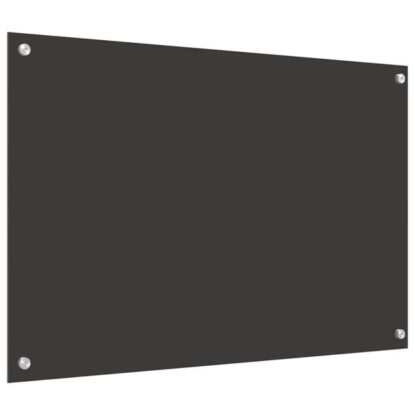 Küchenrückwand 2 pcs Dunkelgrau 90 x 60 cm Gehärtetes Glas
