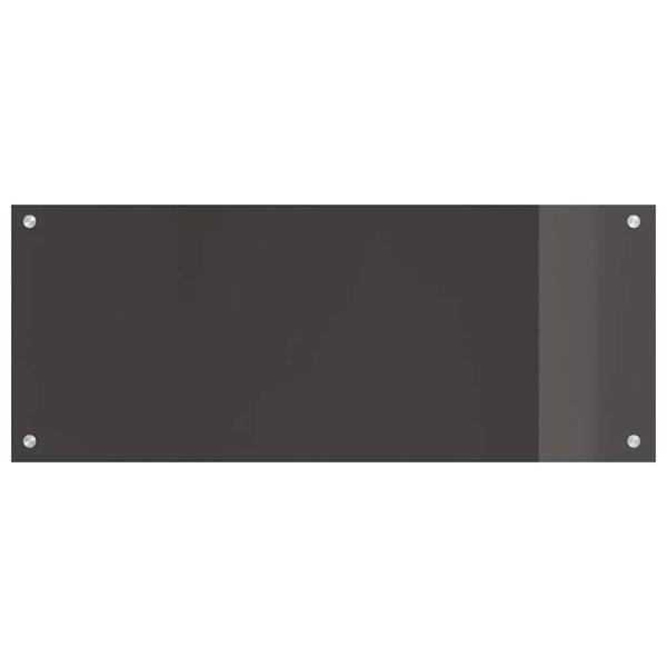 Küchenrückwand 2 pcs Dunkelgrau 100 x 40 cm Gehärtetes Glas