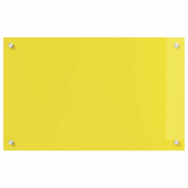 Küchenrückwand 2 pcs Gelb 80 x 50 cm Gehärtetes Glas