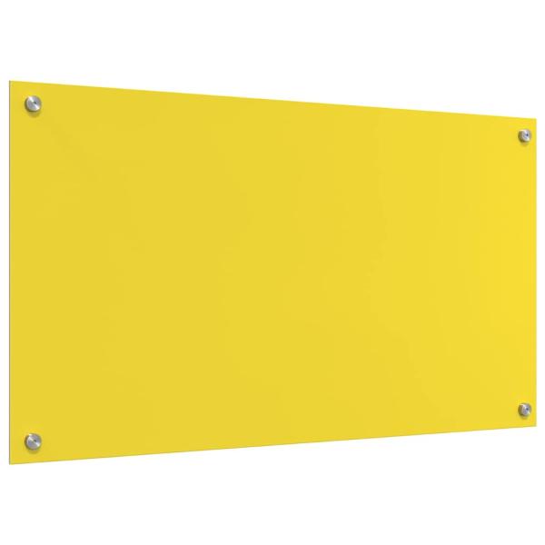 Küchenrückwand 2 pcs Gelb 90 x 50 cm Gehärtetes Glas