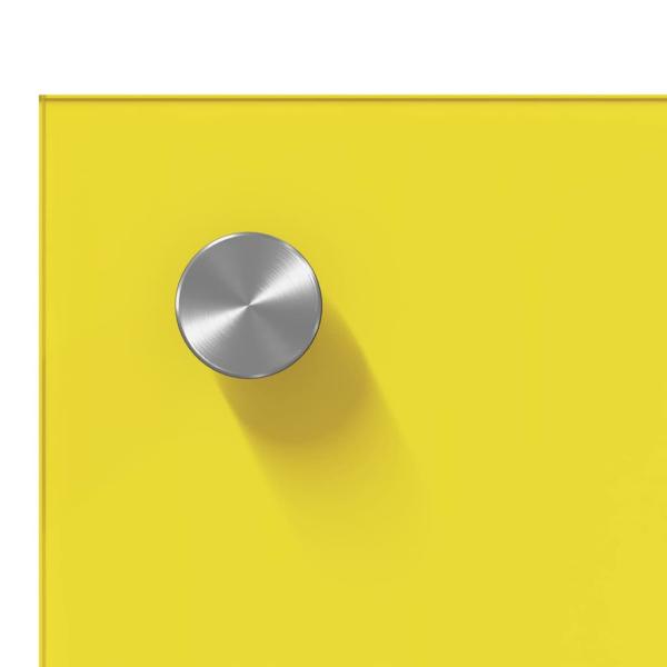 Küchenrückwand 2 pcs Gelb 90 x 60 cm Gehärtetes Glas