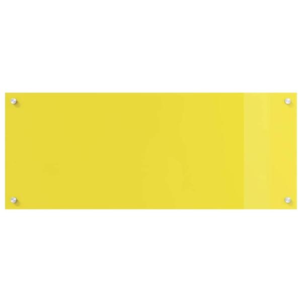 Küchenrückwand 2 pcs Gelb 100 x 40 cm Gehärtetes Glas