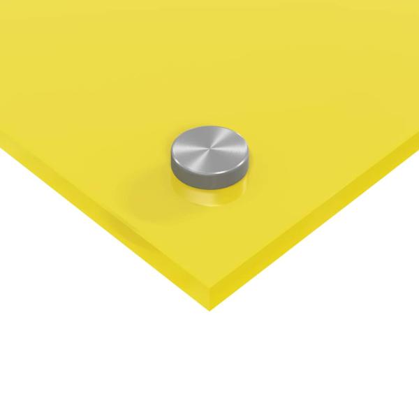 Küchenrückwand 2 pcs Gelb 100 x 60 cm Gehärtetes Glas